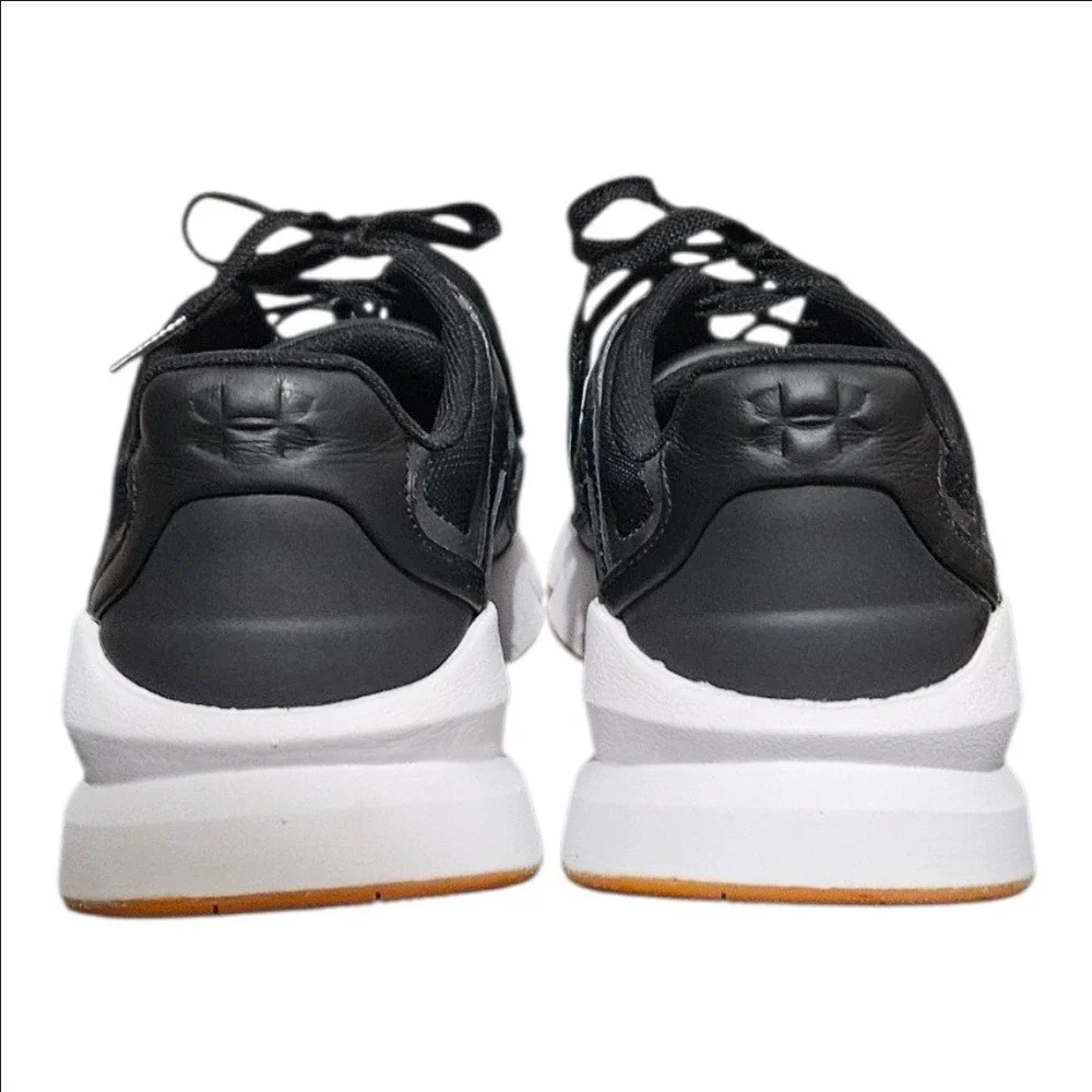 Under Armour Forge 96 Leather Shoes Mens 10 Chunky Dad Black 3027719-004 New